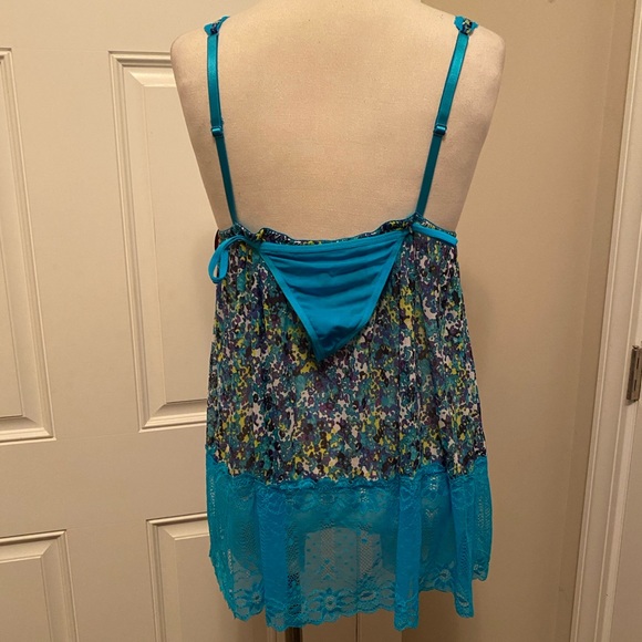 Spree babydoll nightie & thong panty size M NWT. - Picture 2 of 7
